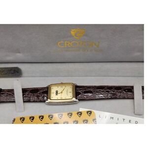 Croton Andre Giroud Limited Edition HBO Quartz Watch Gold Tone New in Box